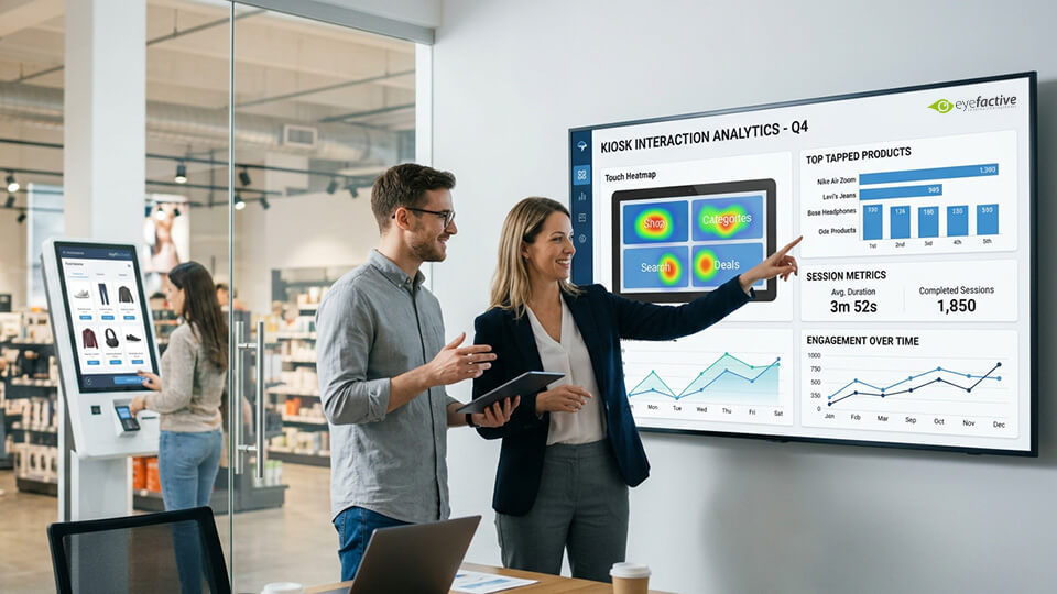 Kiosk Software Analytics trackt Kundeninteraktionen am Retail Point of Sale